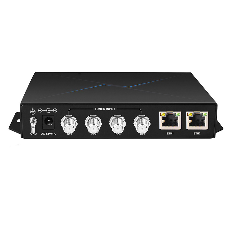 SKD2150 mini 4-channel satellite signals receiver 4 DVBS/S2 input channels 2 Gigabit Ethernet port IP output CATV headend system