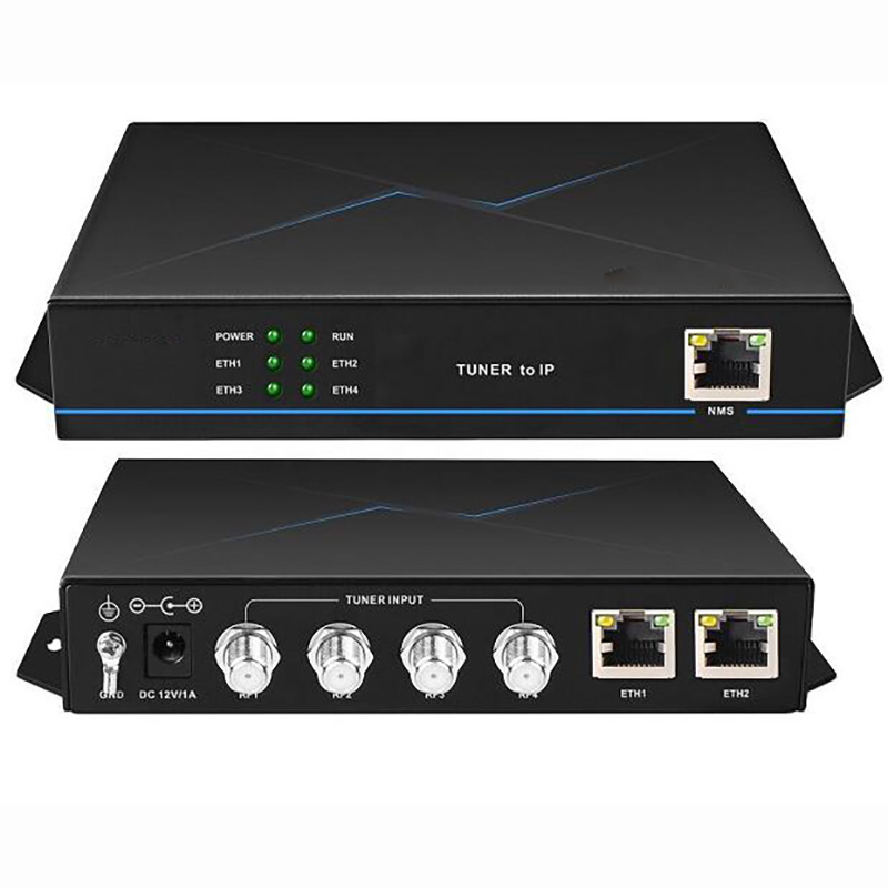 SKD2150 mini 4-channel satellite signals receiver 4 DVBS/S2 input channels 2 Gigabit Ethernet port IP output CATV headend system