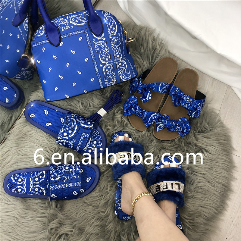 bulk sandals flat luxury ladies slippers purses matching dollar slides Summer women sandals Slippers