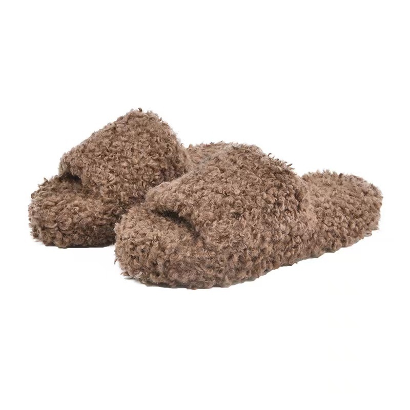 popular famous shoe and bag set fashion fluffy fur women's slippers designer slipper and purse sets for ladies