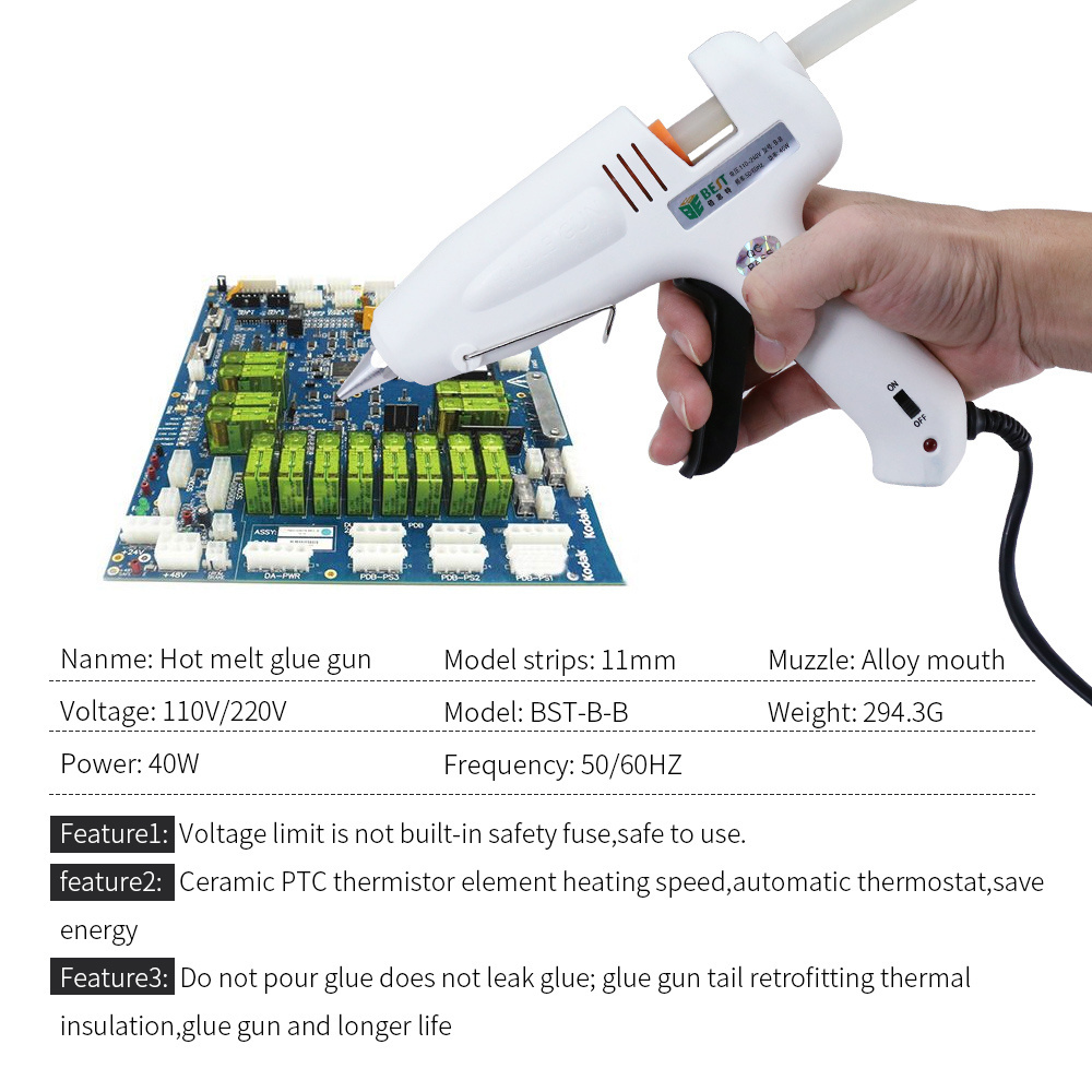 High Quality large Power 150W Industrial Temperature Adjustable Hot Melt Glue Gun