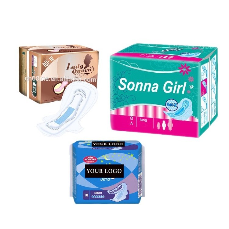 cheap Negative ion sanitary napkins with wings factory wholesale charcoal sanitary napkin