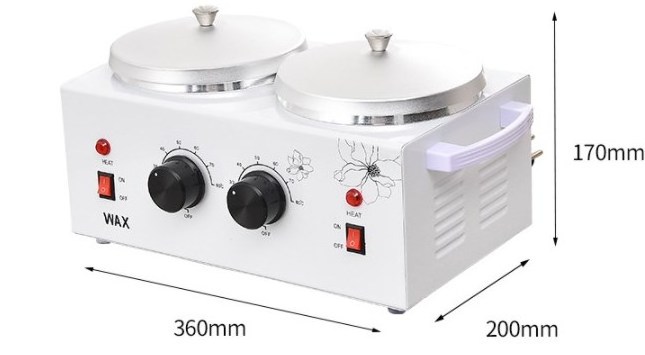 professional electric two pots warmer wax heater 1000ml double wax warmer