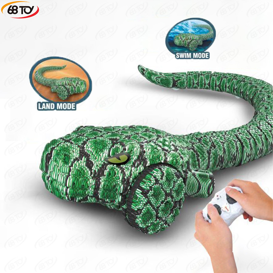 New arrival 2.4G remote control amphibious snake Children's electric simulation python Boys novelty strange animal toy