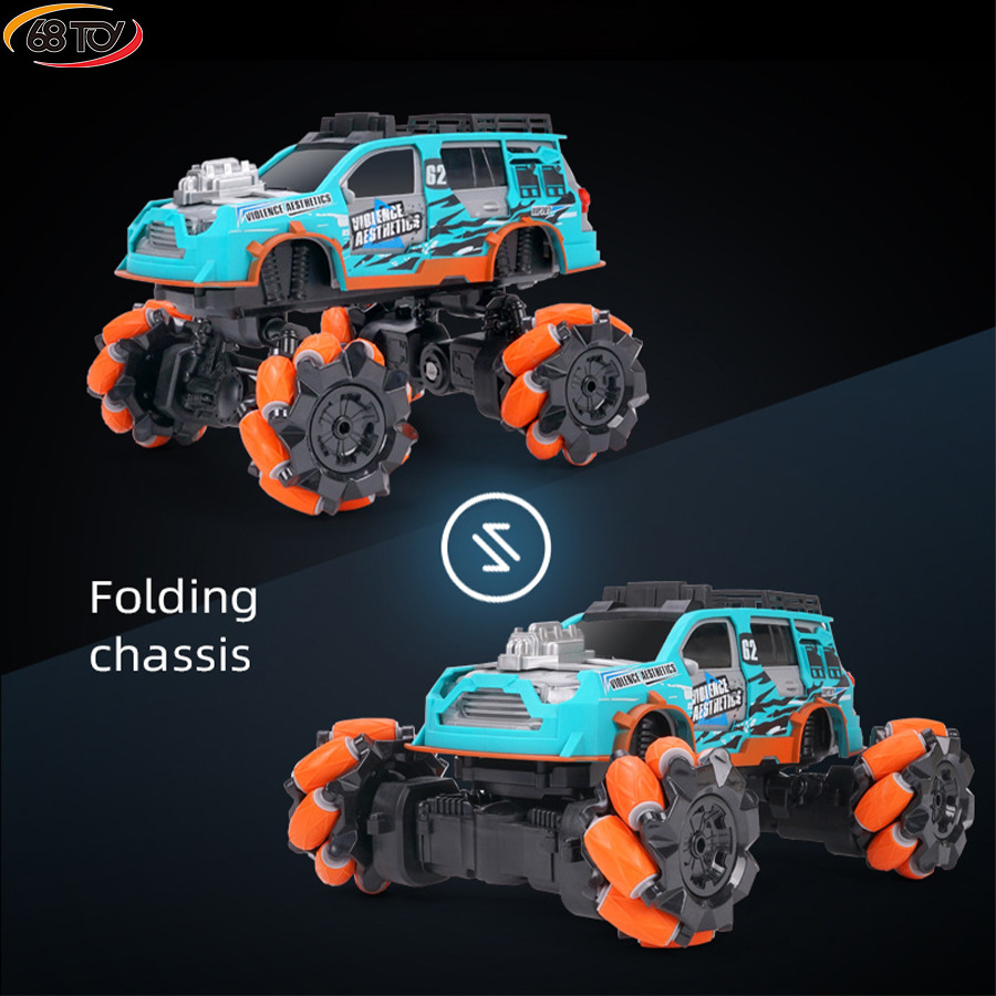 4wd 2.4g 1:14 radio control 360 rotating stunt car All Direction Drift RC Car Deformation Foldable Wheel Off Road Truck