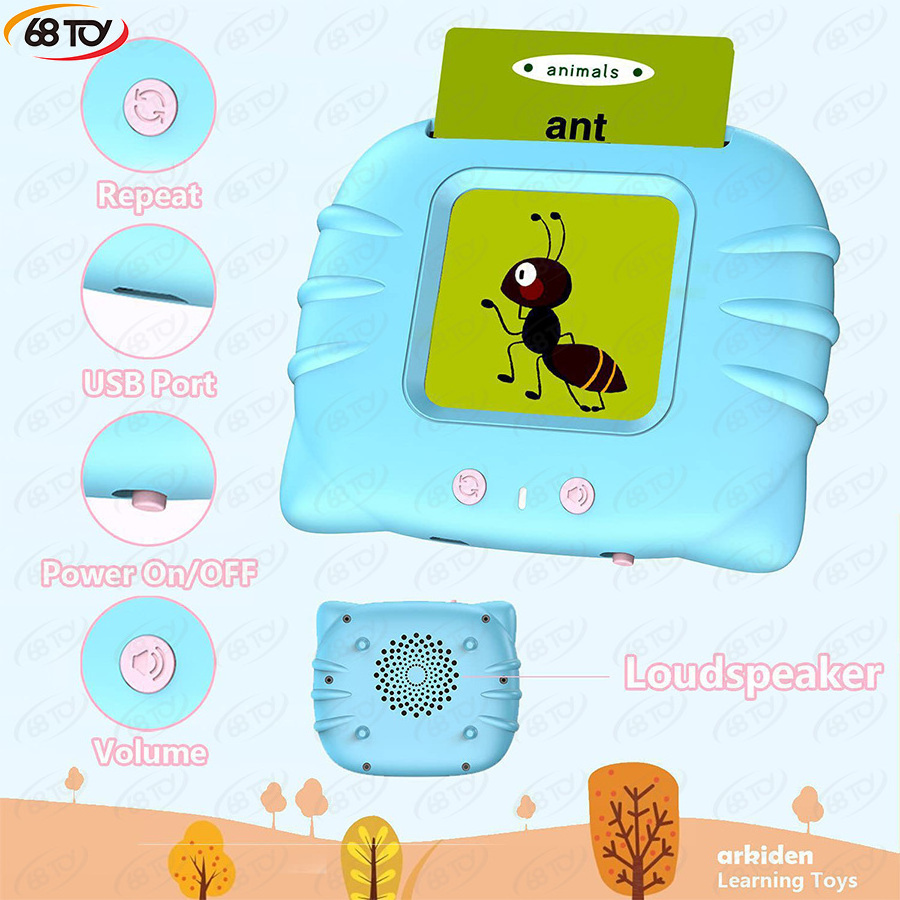 Children Talking FlashCard Machine Puzzle Enlightenment Intelligent Early Learning English 112 Card Audible Picture Toys