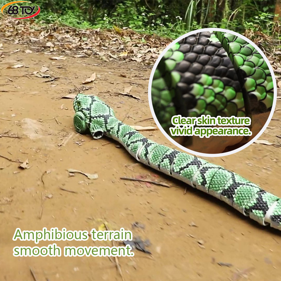 New arrival 2.4G remote control amphibious snake Children's electric simulation python Boys novelty strange animal toy