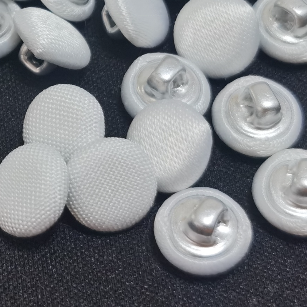 bridal buttons 10mm mini satin mushroom fabric cover buttons for wedding dress satin buttons up