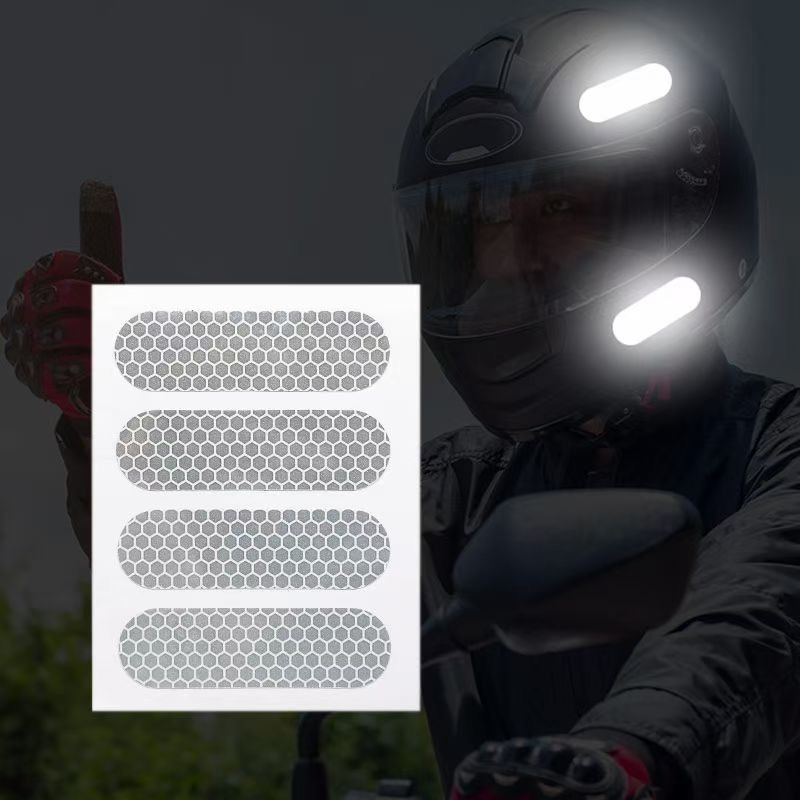 High Visibility Kiss Die Cut 2*6cm Reflector for Motor Bike Helmet, Reflective  Sticker for Helmet