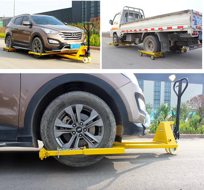 Forklift Type Car Wheel Dolly,Small Car Moving Jack,Manual Hydraulic Vehicle Positioning Jack