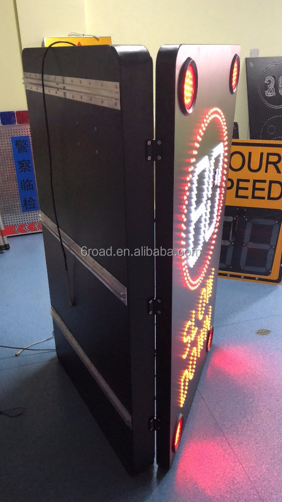 LED Radar Speed Activated Feedbacks Warning Signs, solar speed signs trailer, VMS