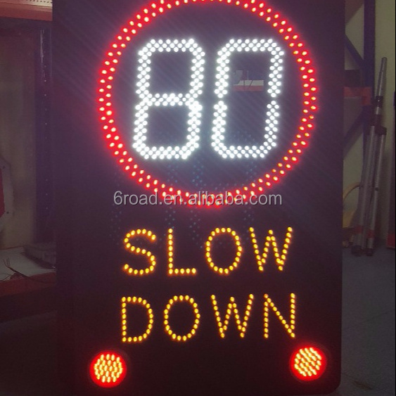 LED Radar Speed Activated Feedbacks Warning Signs, solar speed signs trailer, VMS