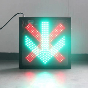 600mm Road Safety Red Cross and Green Arrow In One Unit LED Traffic Signal Light