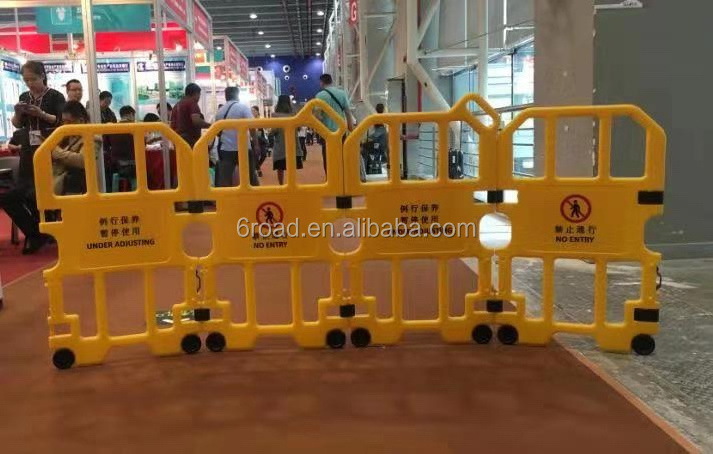 Foldable Portable Retractable Plastic Fence No Entry Sign Barrier/ portable barricade