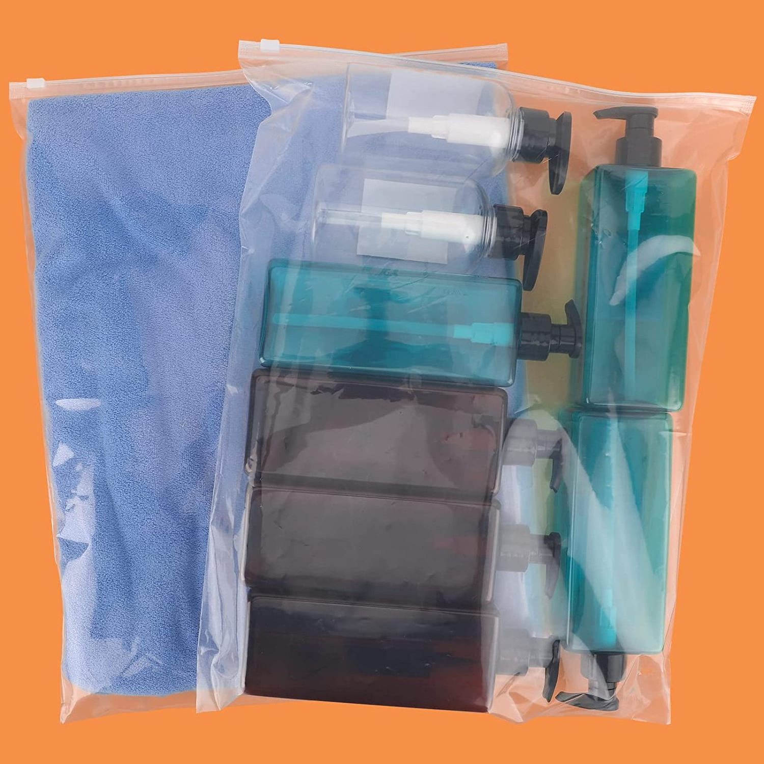 30x40cm Clear Plastic Bag for Winter Clothing Backpack Toy Blanket Packing Zipper Lock Bag PE Reinforced Seal Garment Bags