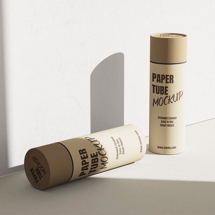 Custom White Cardboard tube Childproof Child Resistant Cartridge packaging cylinder paper tube