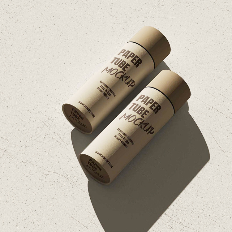 Custom White Cardboard tube Childproof Child Resistant Cartridge packaging cylinder paper tube