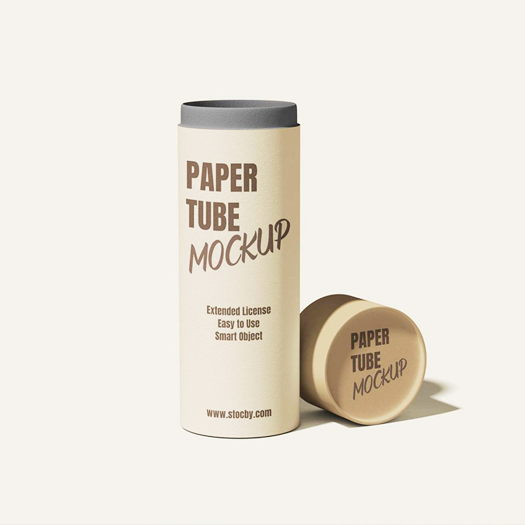 Custom White Cardboard tube Childproof Child Resistant Cartridge packaging cylinder paper tube