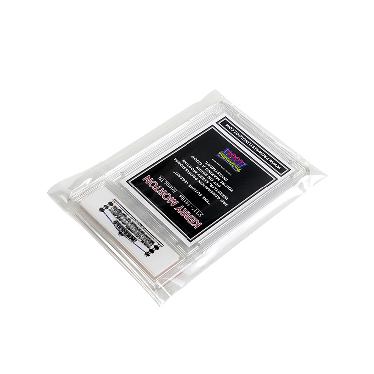 9*18cm Clear Bag for Sport Card Slab Packaging Card Case Scratch Resistant Plastic Bag Clear OPP Bag with Self-sealing