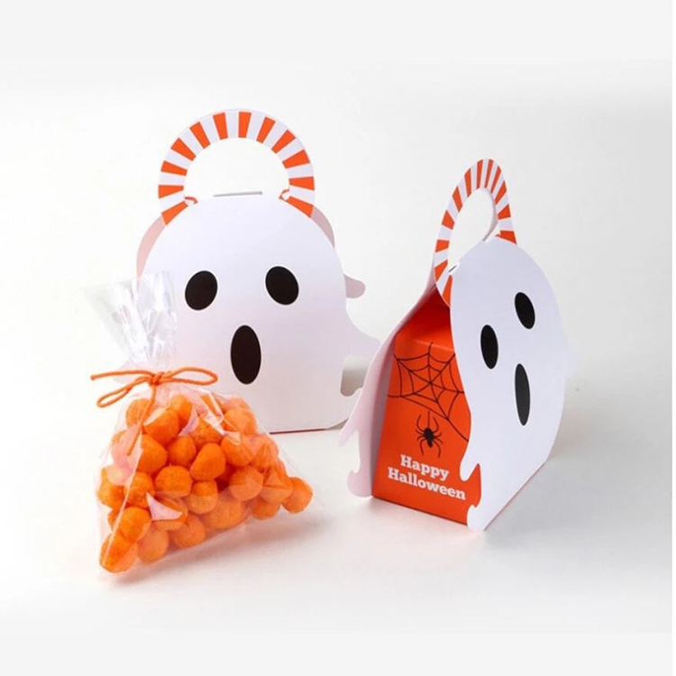 Halloween Treat Boxes Cardboard Goodie Cardboard Haunted House Gable Boxes Candy Cookie Gift Box