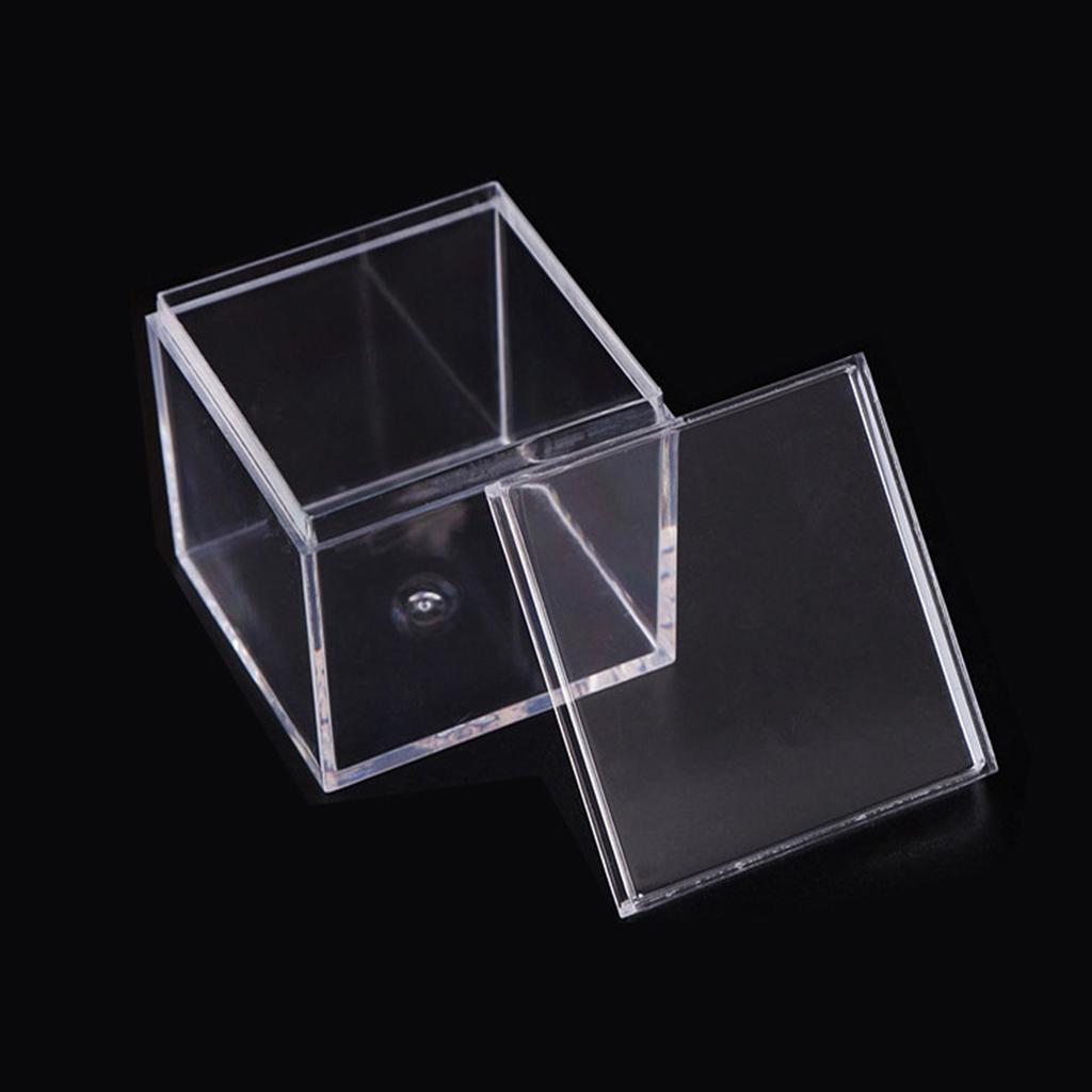 55*55*55mm Acrylic Cube Box Clear Solid Acrylic Cube Block Personalized Clear Cube For Dessert Sweets