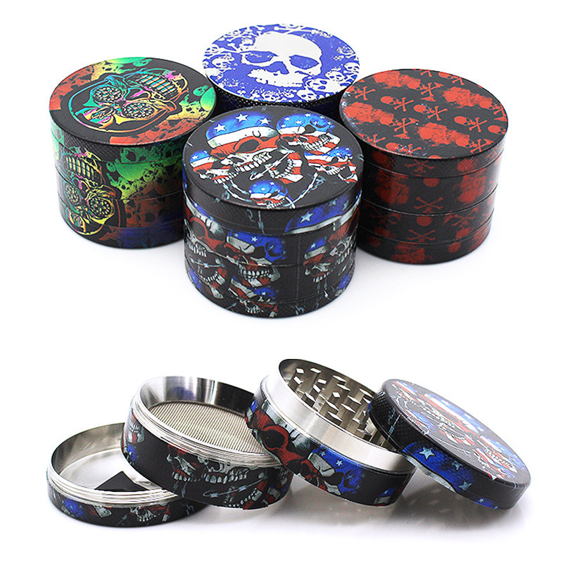 Wholesale Hot Selling  Factory Direct Smoking Accessories Herb 50mm Custom Logo Metal Tobacco Grinder