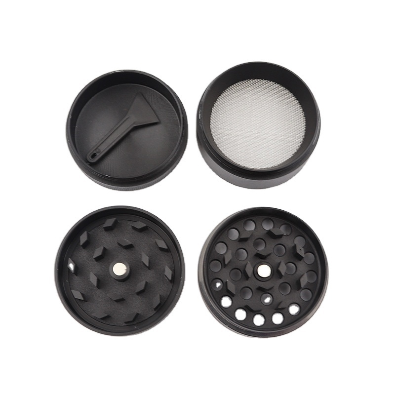 71 holiday 2022 classic Custom Logo Metal 40mm 50mm 63mm 4piece Large Herb Grinders Black Grinders Herbal