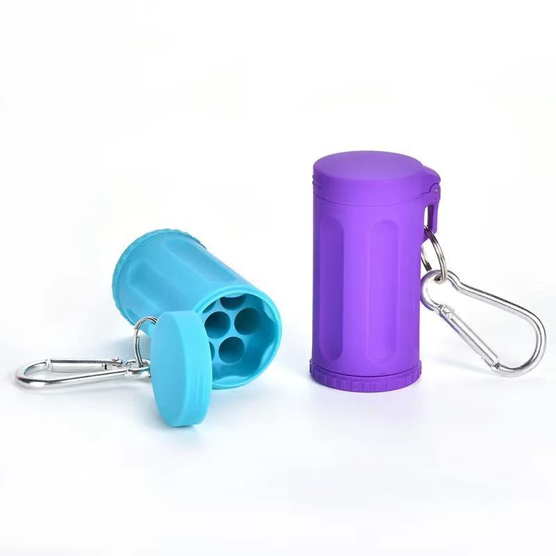 Sleeve Grinder with Detachable Herb Crusher 30mm 2-Part | Polycarbonate Clipper Lighter Case