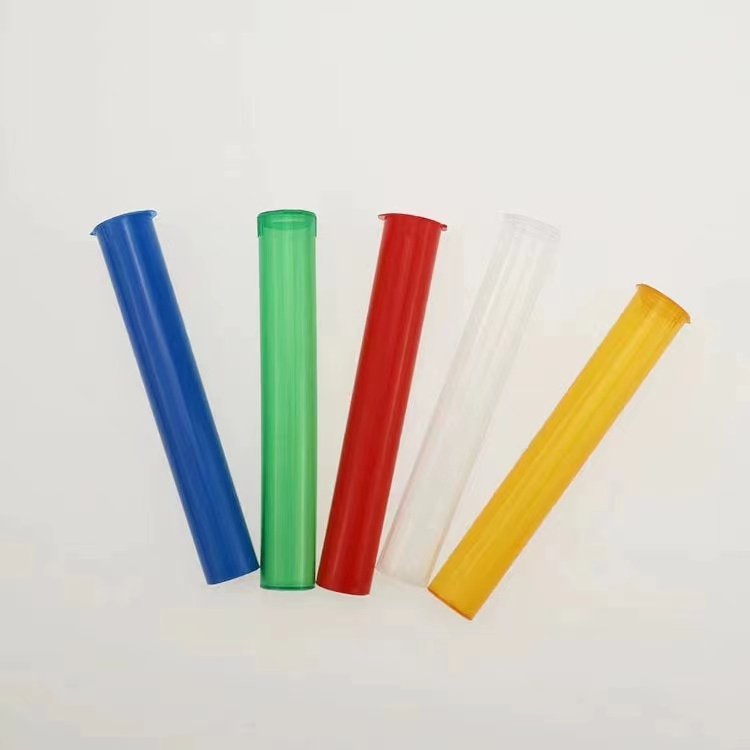 2024 Wholesale 71 110 116 120mm  safety cap tobacco pp material  plastic bouncing cone tube