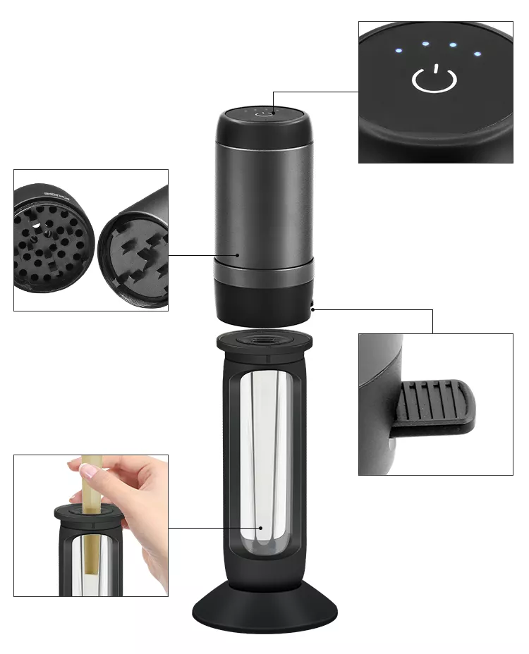 2023 Pre-rolled tubes Smoking Accessories Electric Grinders Electric Herb Grinder With Automatic Herb Filler