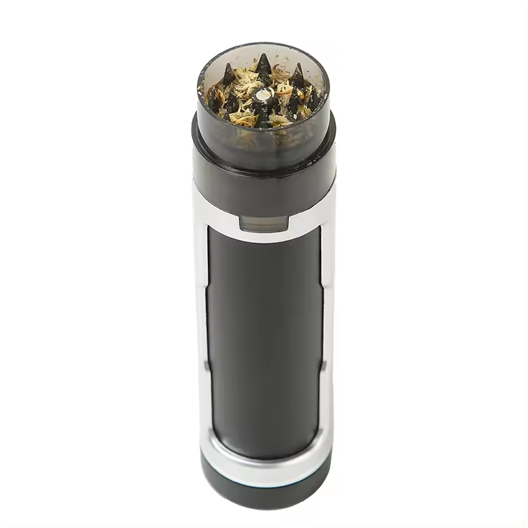 New Pocket 2 in 1 Plastic Cone Fill Funnel Rolled Herb Grinder Cone Case Storage Custom Logo Smoking Accessories