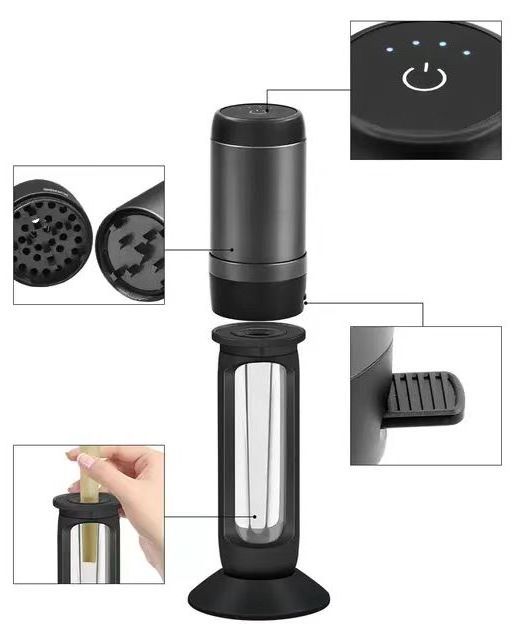 2024 Pre Roll Electric Herb Grinder With Automatic Tobacco Filler Tube Pre-Rolled Electric Rolling Machine