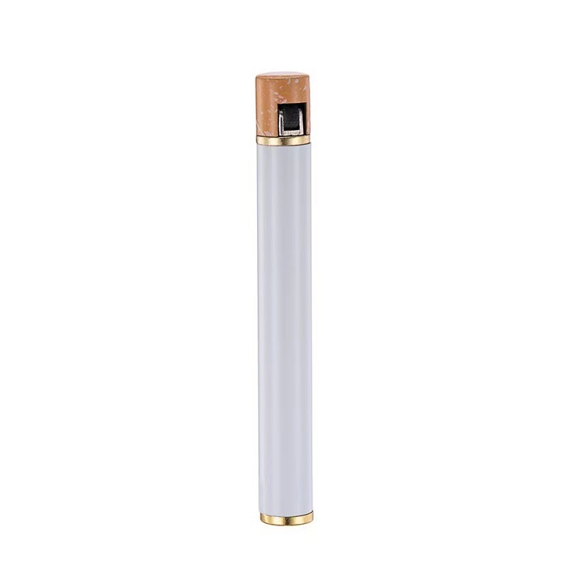 Custom Logo Flint Lighters For Cigarette Zinc Alloy Portable Mini Slim Flint Lighter