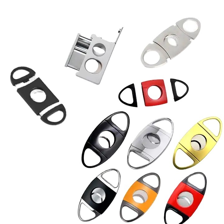 2024 Stainless Steel Cigar Cutter Luxury Cigar Cutter and Lighter Triple Torch Lighter with Cigar Cutter