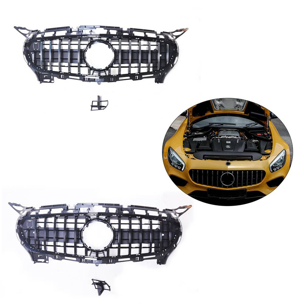 High quality grille for Mercedes Benz AMG GT 2015-2016 2 Door Coupe ABS plastic grille C190 AMG GT Grid Mesh