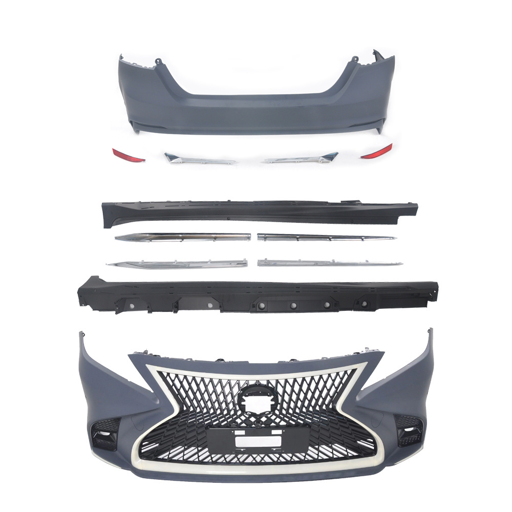 High quality kit for TO YO TA Camry 2018-2020 upgrade to Lexus LS model body kit with front bumper rear bumper and  Side skirt