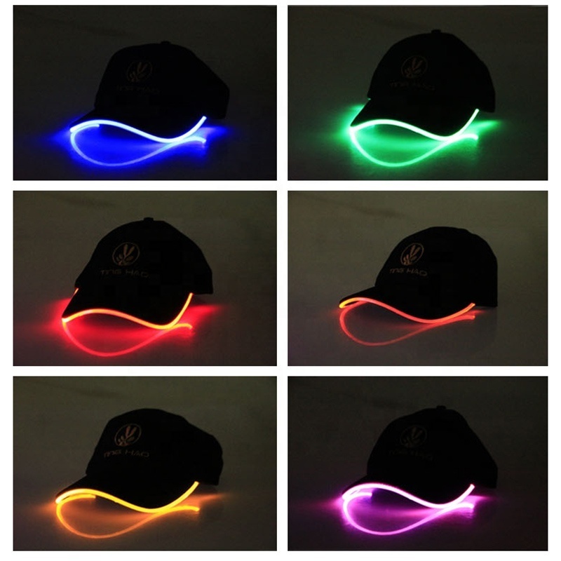 Custom Embroidery Baseball Cap with LED Lighting