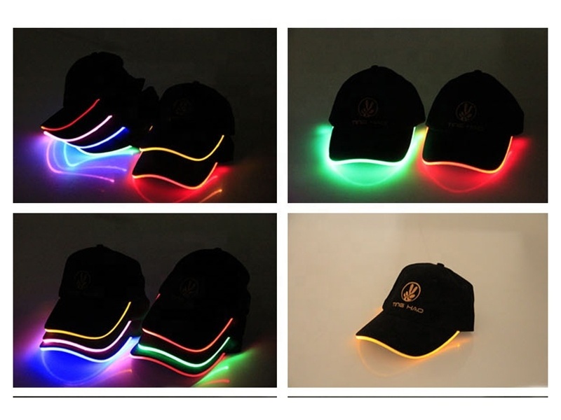 Custom Embroidery Baseball Cap with LED Lighting