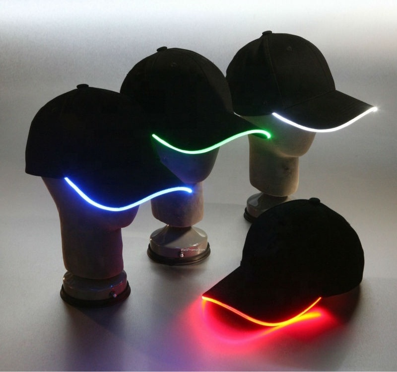 Custom Embroidery Baseball Cap with LED Lighting