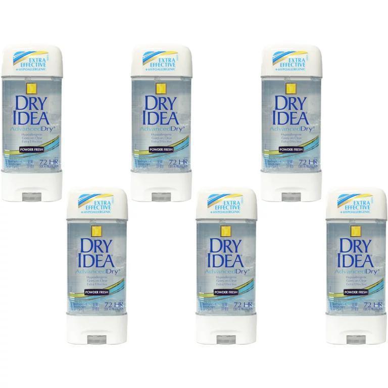 Dry Idea Roll On Anti-Perspirant & Deodorant, Advanced Dry, Unscented Hypo-Allergenic, 3-Ounce Tubes (Pack of 4)