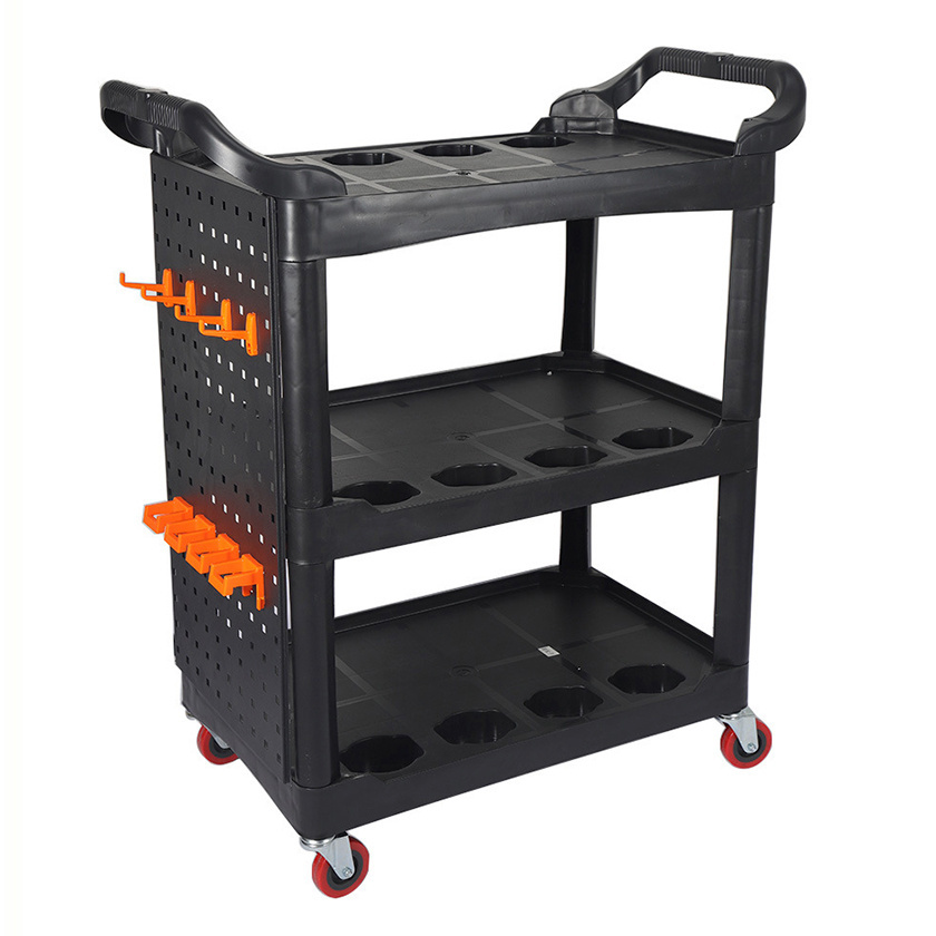 Car Detailing Three-layer trolley multi-functional cart storage tool cart