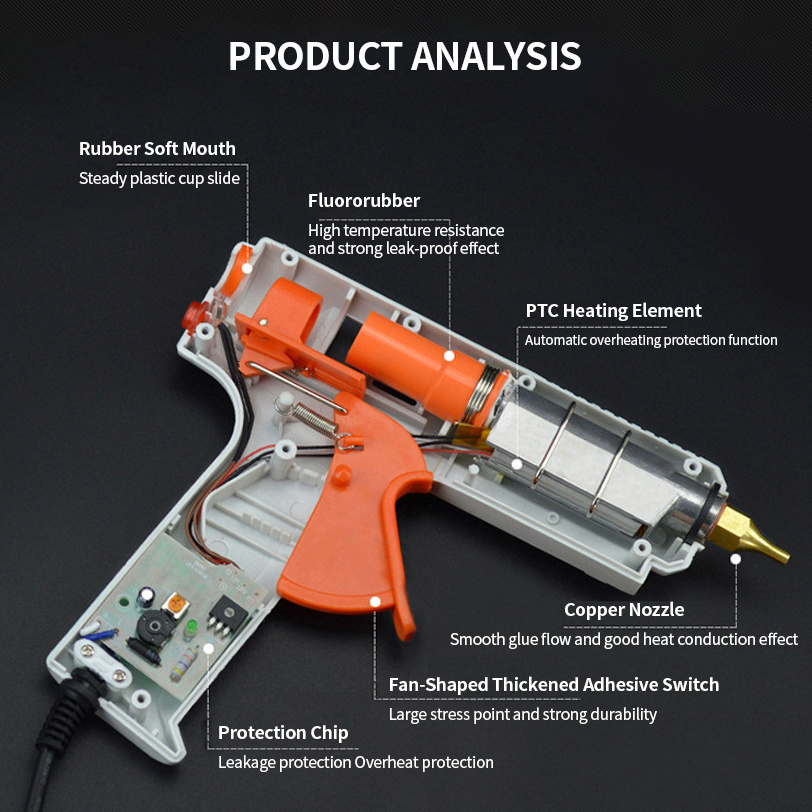 Household multi-color hot melt glue gun handmade glue gun for handmade DIY beauty sewing gun