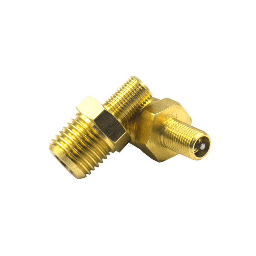 Hot Sale Motorcycle Vacuum Tire Valve Pressure Detection 1/4 NPT 1/8 M10*1 Brass Valve Stem 8v1 Thread