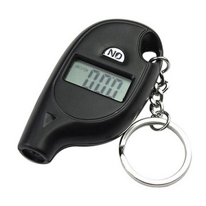 Key chain tire pressure counter display mini tire pressure gauge for measuring tire pressure