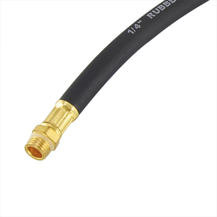 520mm Tire Tyre Hose with Lock-on Brass Air Chuck Silicone Rubber Hose Pipe Soft Flexible Inflation High Pressure