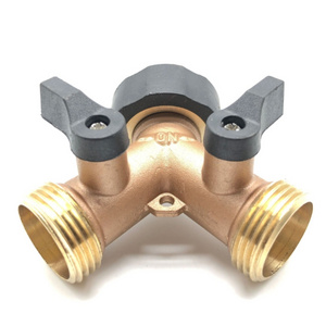 Garden Hose Valve 2 Way Y Valve Hose Connector Splitter Hose Splitter 2 Way Heavy Duty Garden Faucet