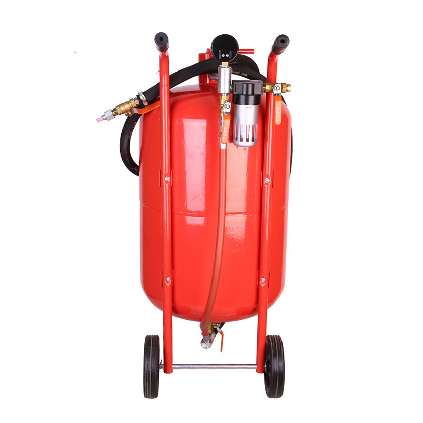 Small Removable Pressurized Straight Barrel Dry Sand Blasting Machine For Sand Blasting And Rust Removal