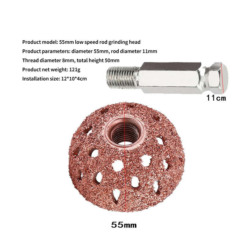 Press wheel grinding head roller car tire repair 3-piece set grinding head + press wheel