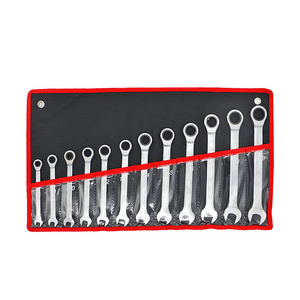 12-Piece Ratchet Wrench Set Carbon Steel Dual Purpose Quick Ratchet Wrench 72 Teeth  for Auto Repair