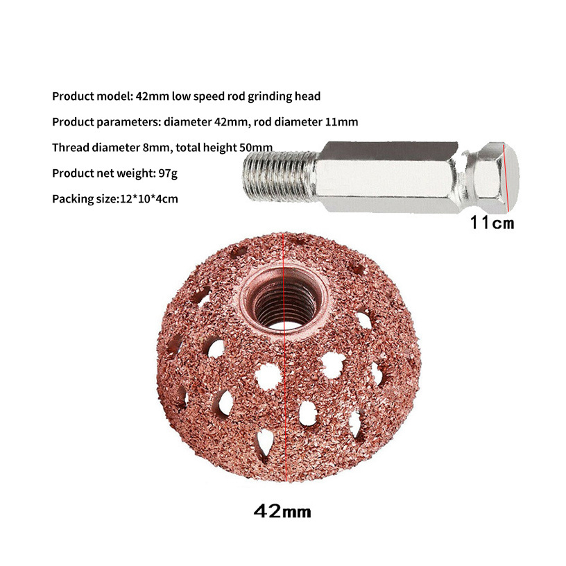 Press wheel grinding head roller car tire repair 3-piece set grinding head + press wheel